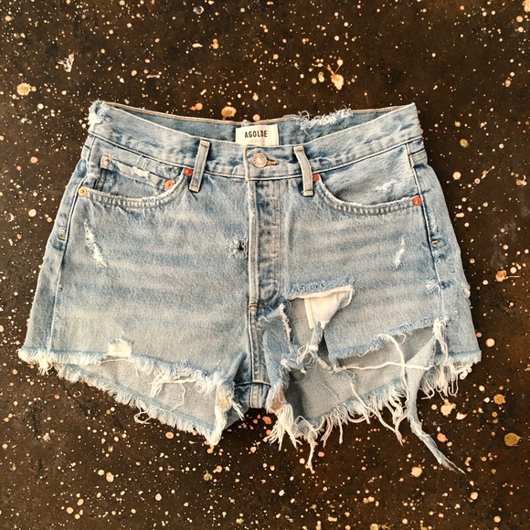 AGOLDE Parker Vintage Cut Off Shorts Jeans 26 - Picture 4 of 8